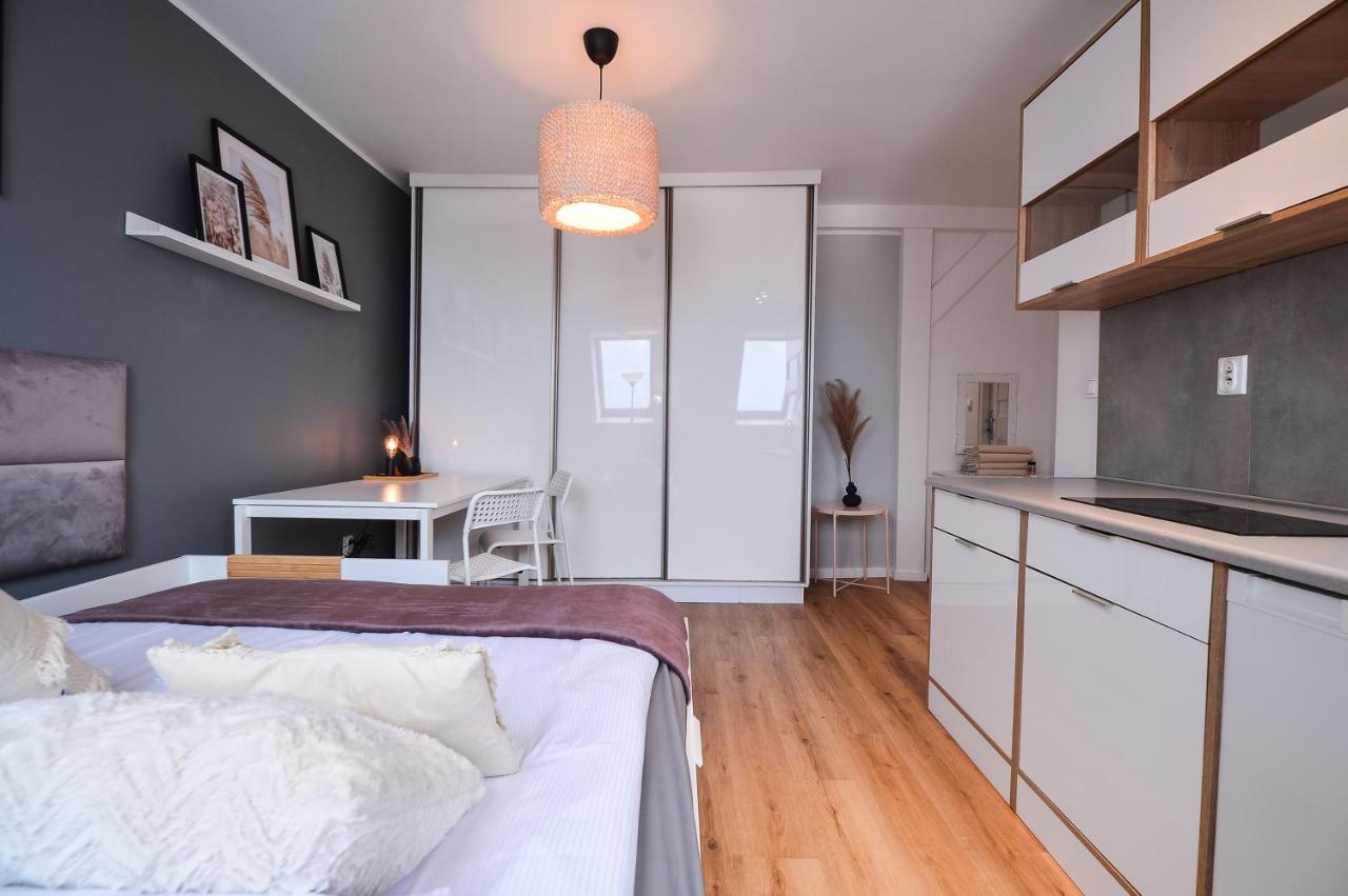 Citystay Brzezno Studio 3 Min Do Plazy กดัญสก์ ภายนอก รูปภาพ